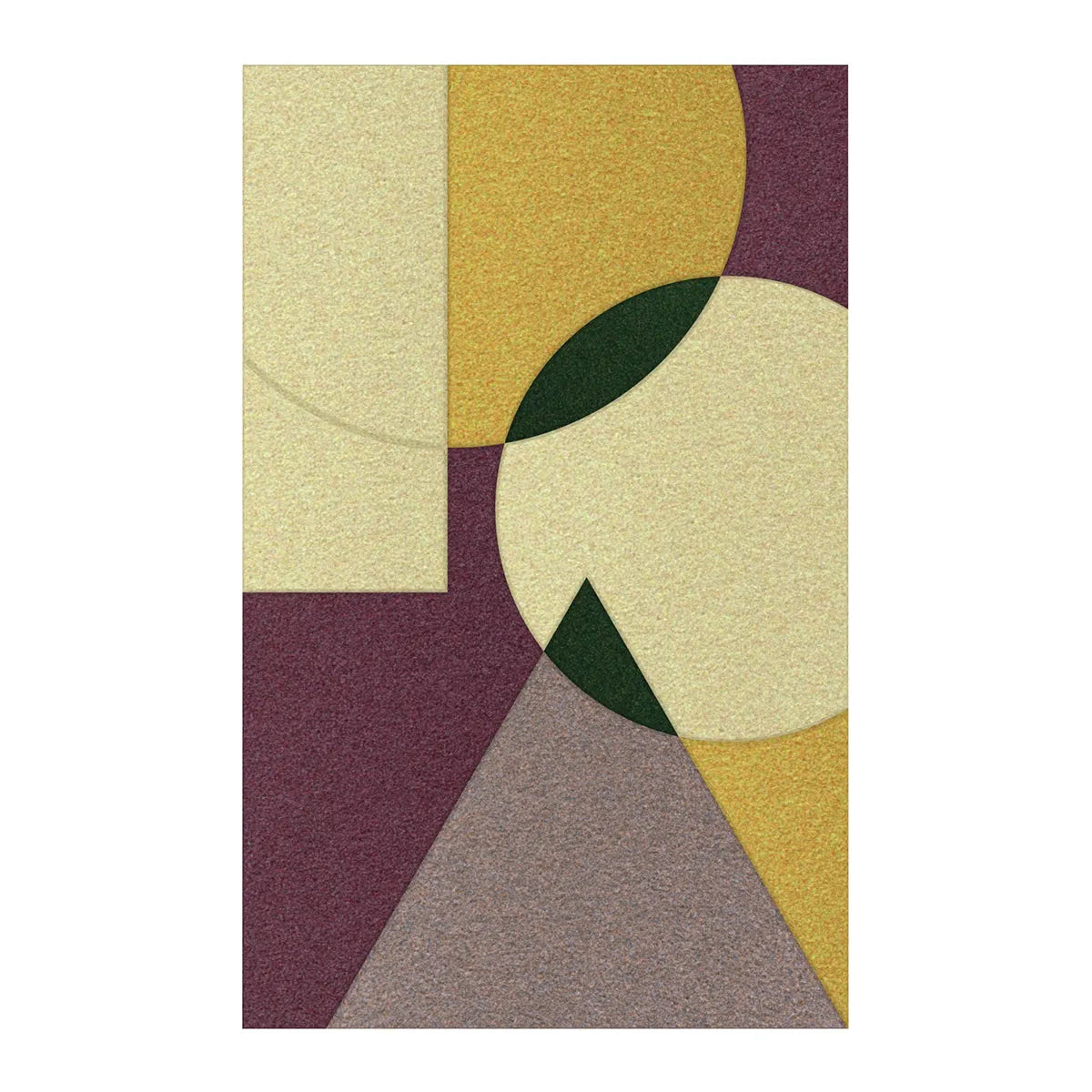 Acoustic Wall Art Panels SHAPES 4 fig on white background Decormnia eu